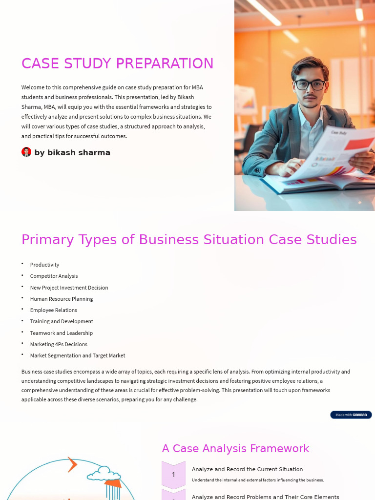 Case Study Preparation | PDF | Leadership | Swot Analysis