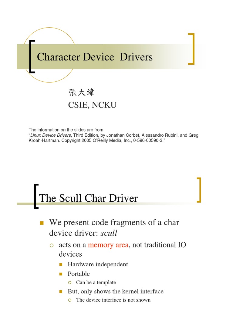 8 - Character Device Drivers | PDF | File System | Computer File