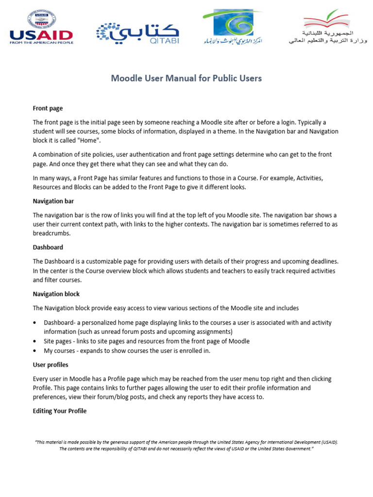 Moodle User Manual for Beginners | PDF | Internet Forum | Computer File