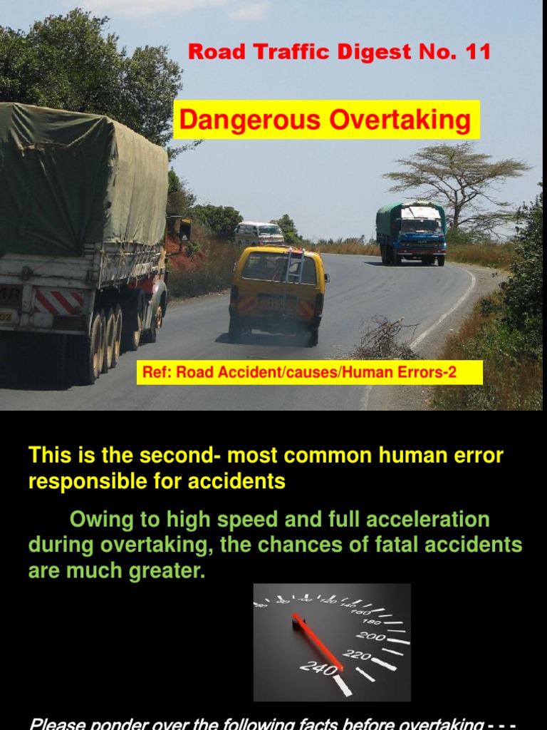 Safe Overtaking Tips for Drivers | PDF