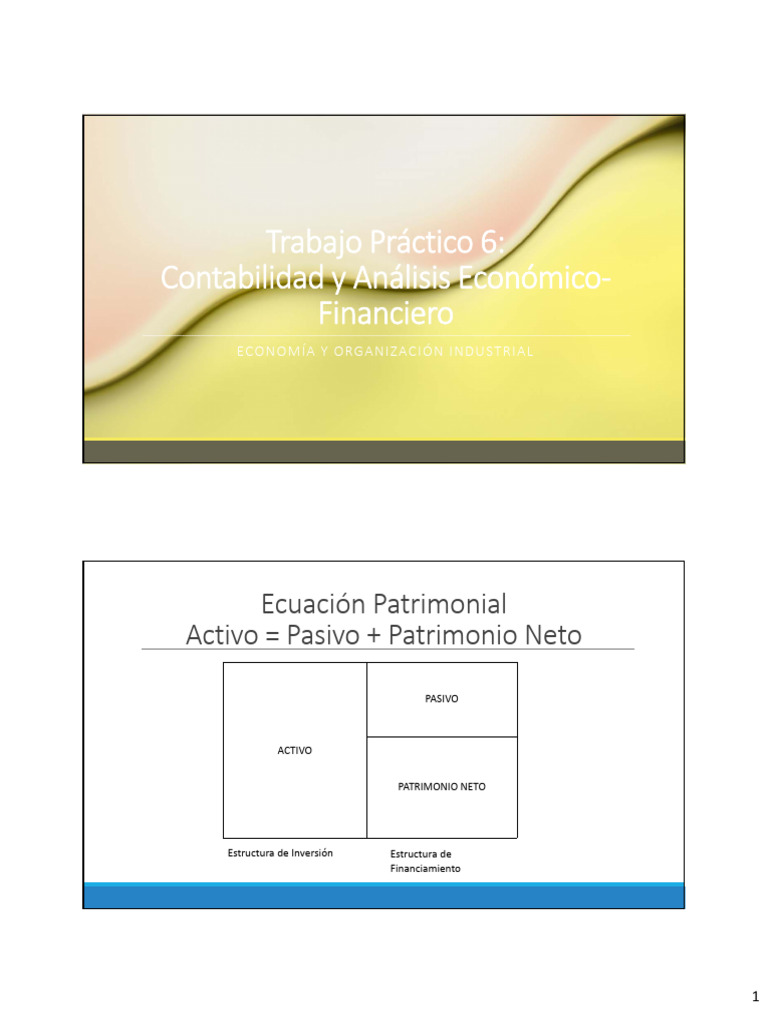Clase TP6 - Contabilidad y Analisis Eco Fin | PDF | Contabilidad ...