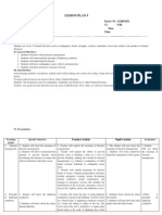 Lesson Plan 5: Entry Behaviour