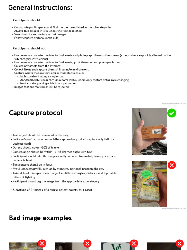 Image Collection - Instrcutions With Examples | PDF | Receipt | Camera