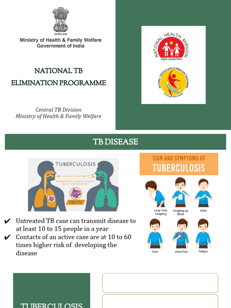 National TB Elimination Program Overview | PDF | Tuberculosis | Medical ...
