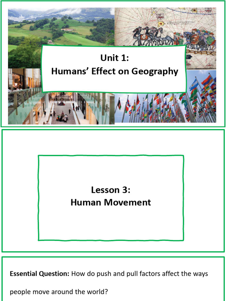 Human Movement: Push and Pull Factors | PDF | Human Migration | Immigration