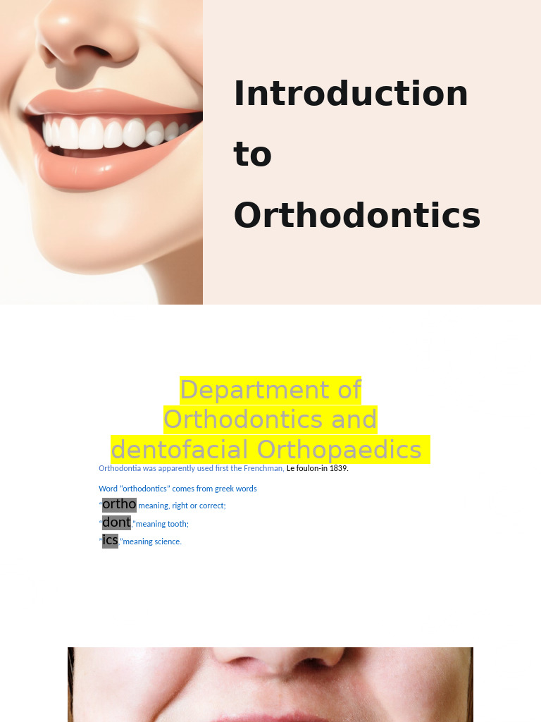 Three Branches of Orthodontics | PDF | Orthodontics | Dentistry Branches