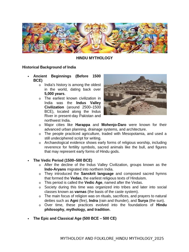 Lesson 9 THE HINDU MYTHOLOGY | PDF | Hindu Mythology | Devi