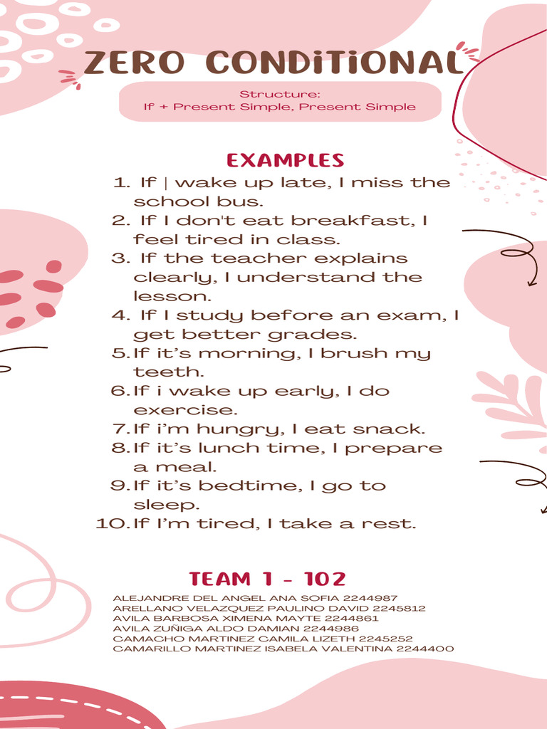 Understanding Zero Conditional Sentences | PDF