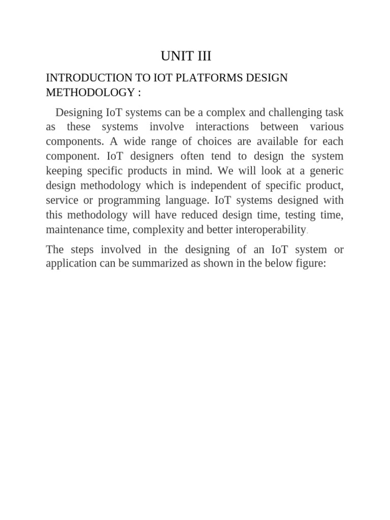IoT Platform Design Methodology Guide | PDF | Internet Of Things | System