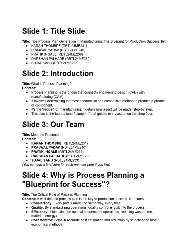 Process Planning for Manufacturing Success | PDF | Computer Aided ...