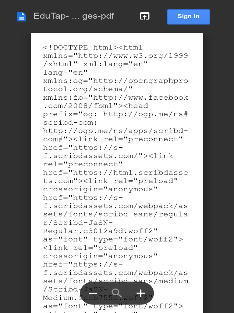 HTML Document Structure Overview | PDF