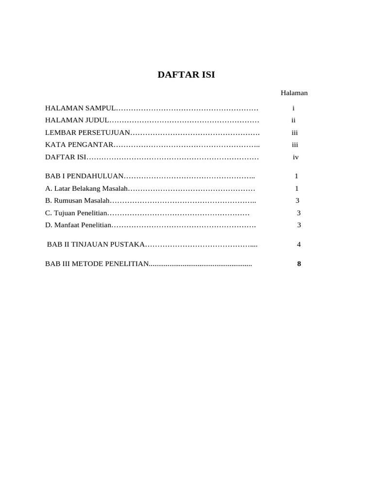 Daftar Isi | PDF