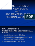 Reconstitution of RDC XI Membership