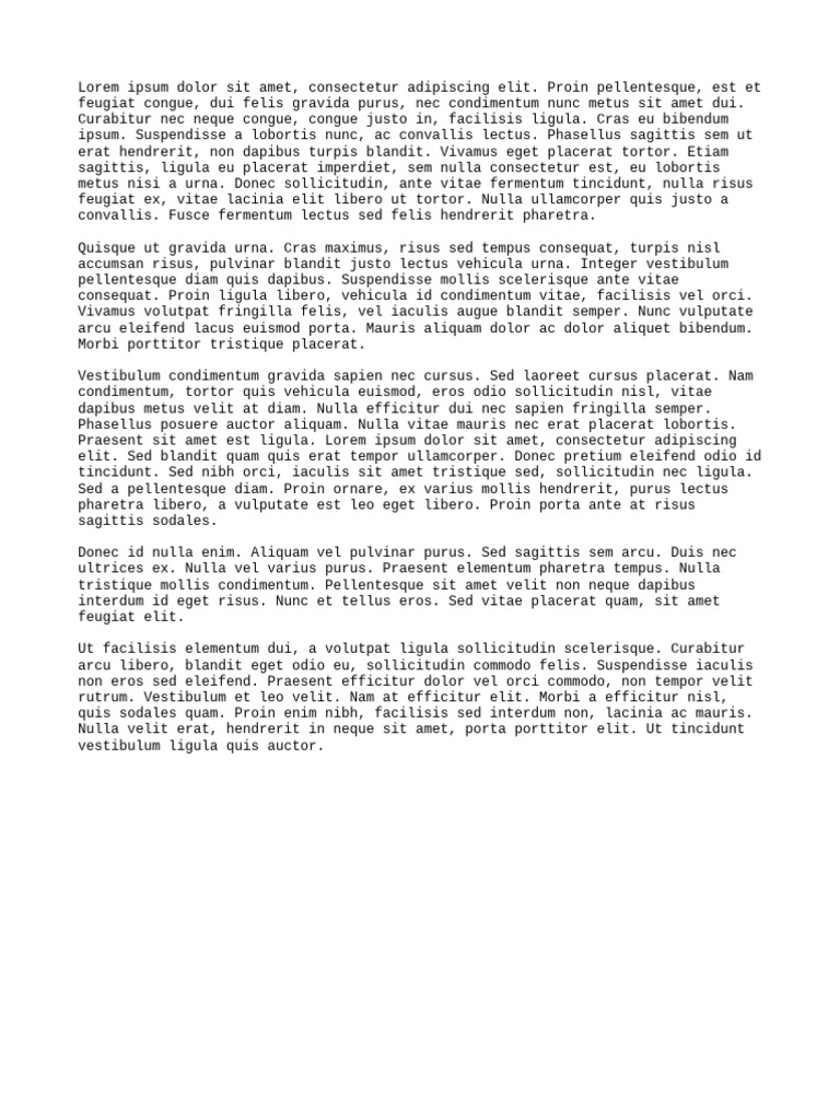 Lorem Ipsum Condimentum | PDF