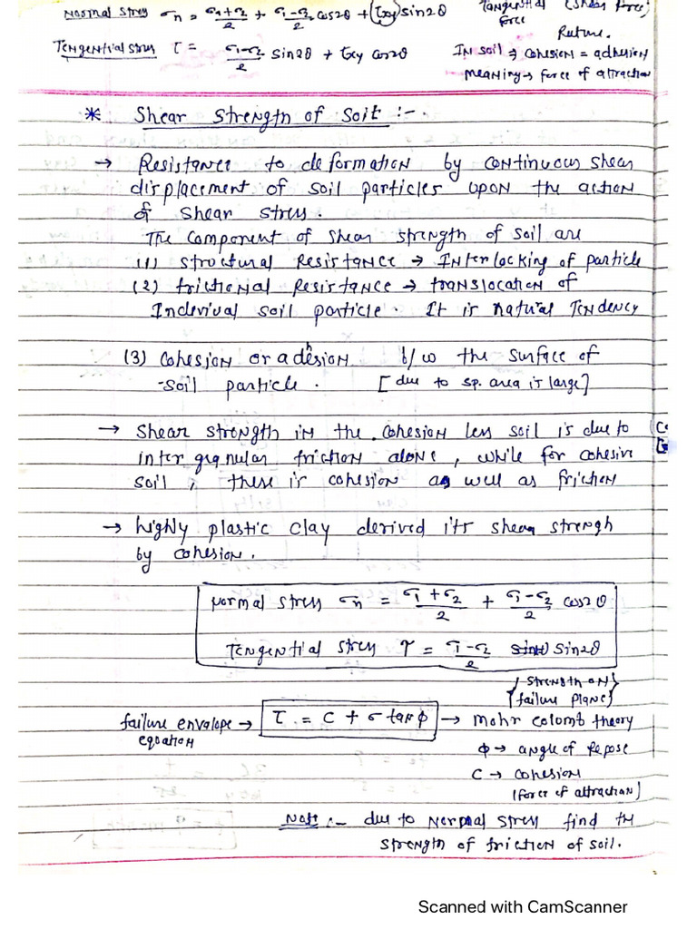Shear Strength of Soil | PDF