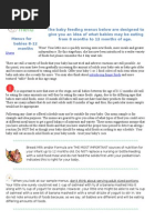 Download Food Chart n Recepies for 8 Month Old Babies by Shirish Ganjewar SN94401849 doc pdf