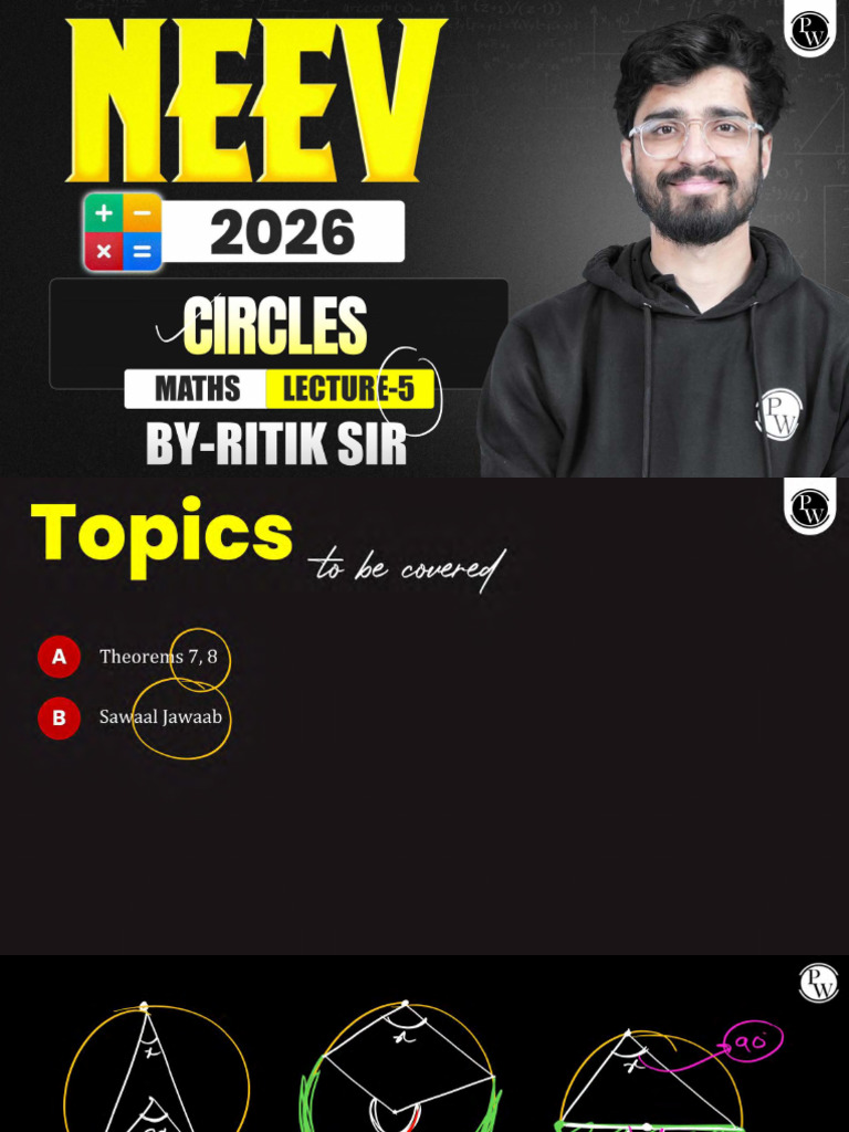 Circles 05 Class Notes | PDF