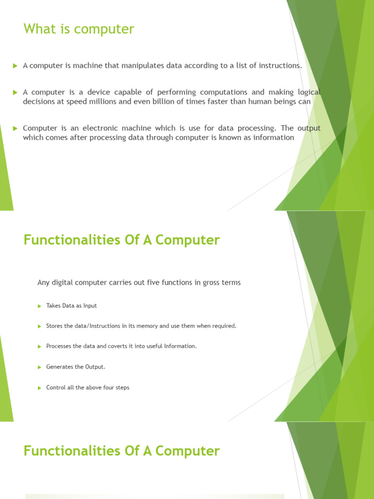 Understanding Computers: Functions & Evolution | PDF | Integrated ...