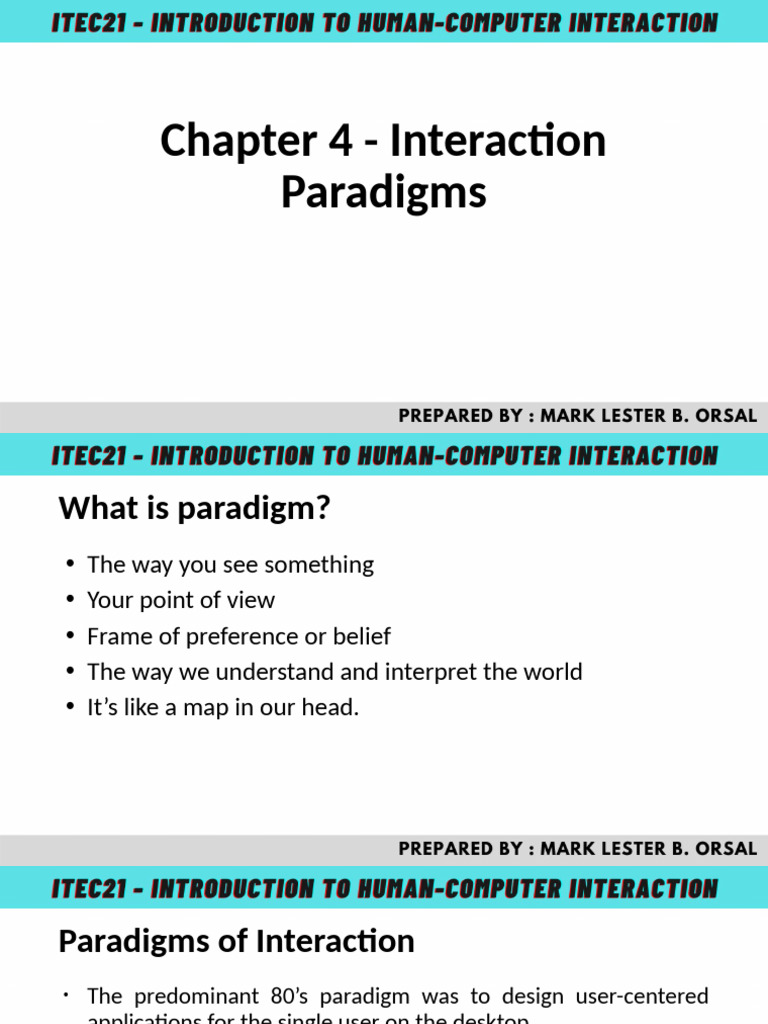 Evolution of Interaction Paradigms | PDF | Computer Network | Graphical ...