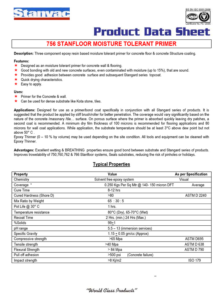 Moisture Tolerant Epoxy Primer Guide | PDF | Epoxy | Concrete