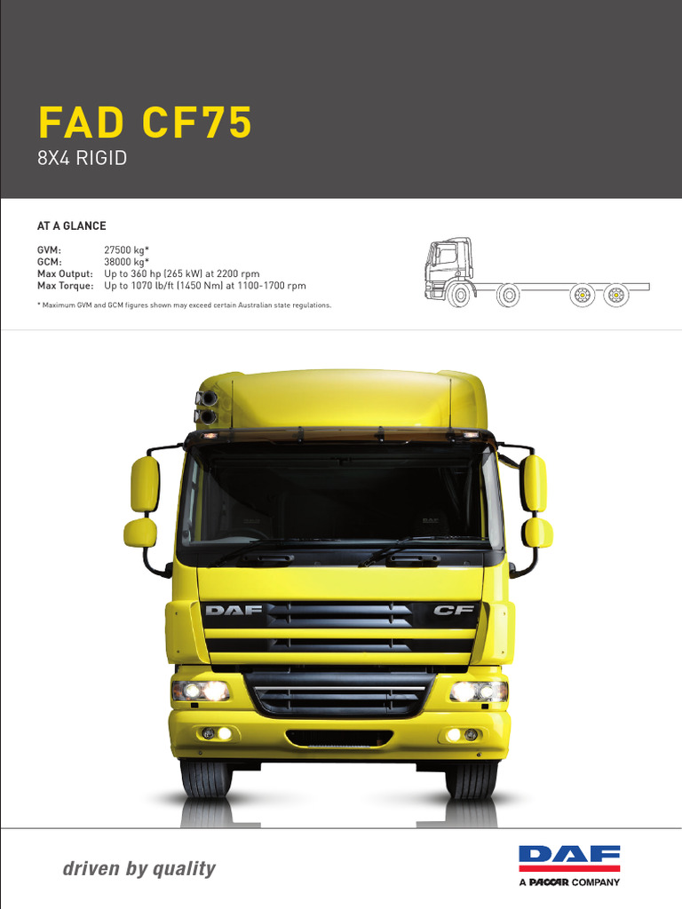 FAD CF75 FINAL 140115.compressed | PDF | Truck | Transportation Engineering