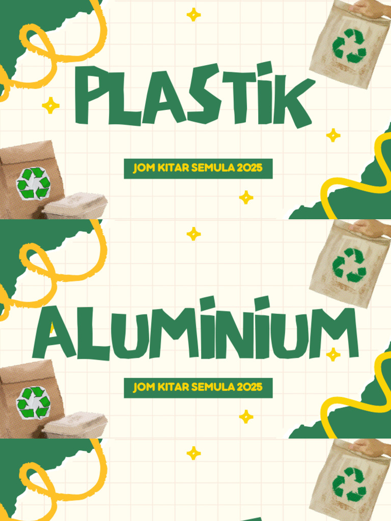 Green and Yellow Scrapbook Zero Waste Campaign Presentation | PDF
