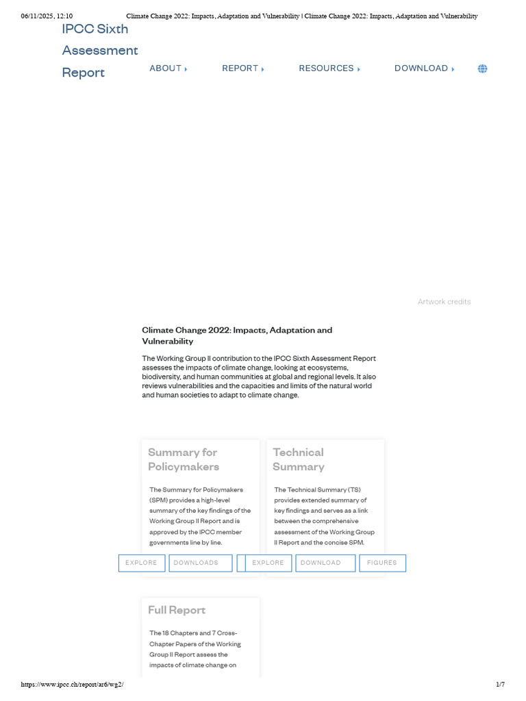 Climate Change 2022 - Impacts, Adaptation and Vulnerability - Climate ...