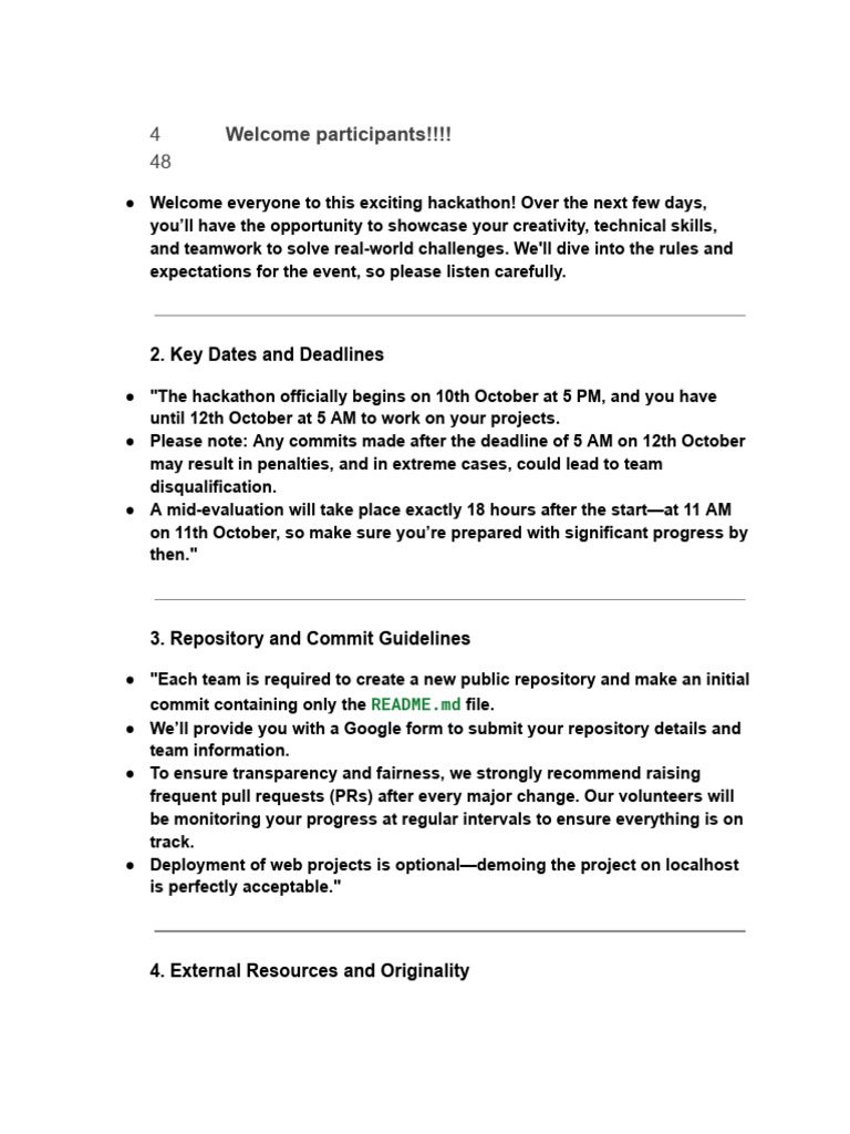 Hackathon Guidelines and Evaluation Criteria | PDF | Usability