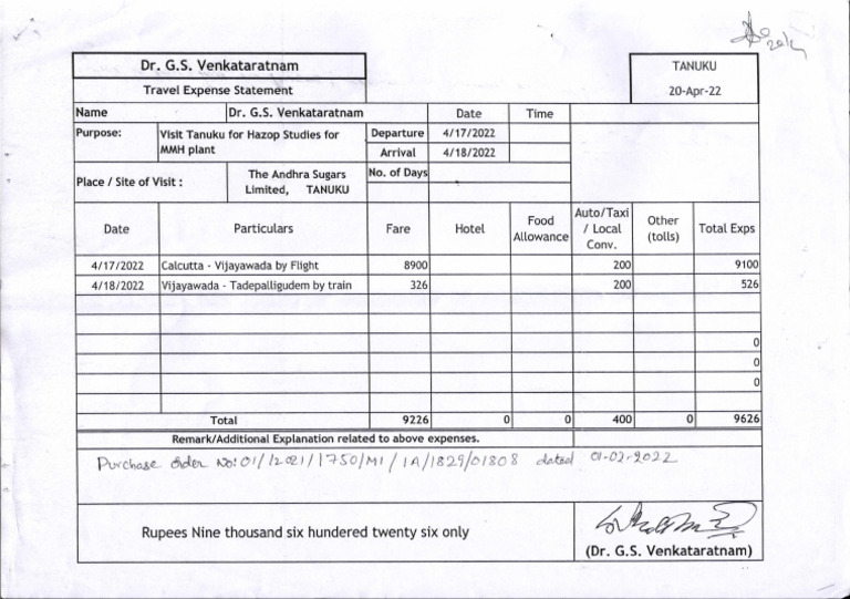 GSV Tanku Bill | PDF