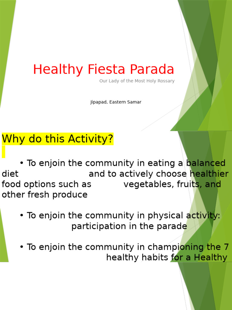 Healthy Fiesta Parada Session 2 | PDF