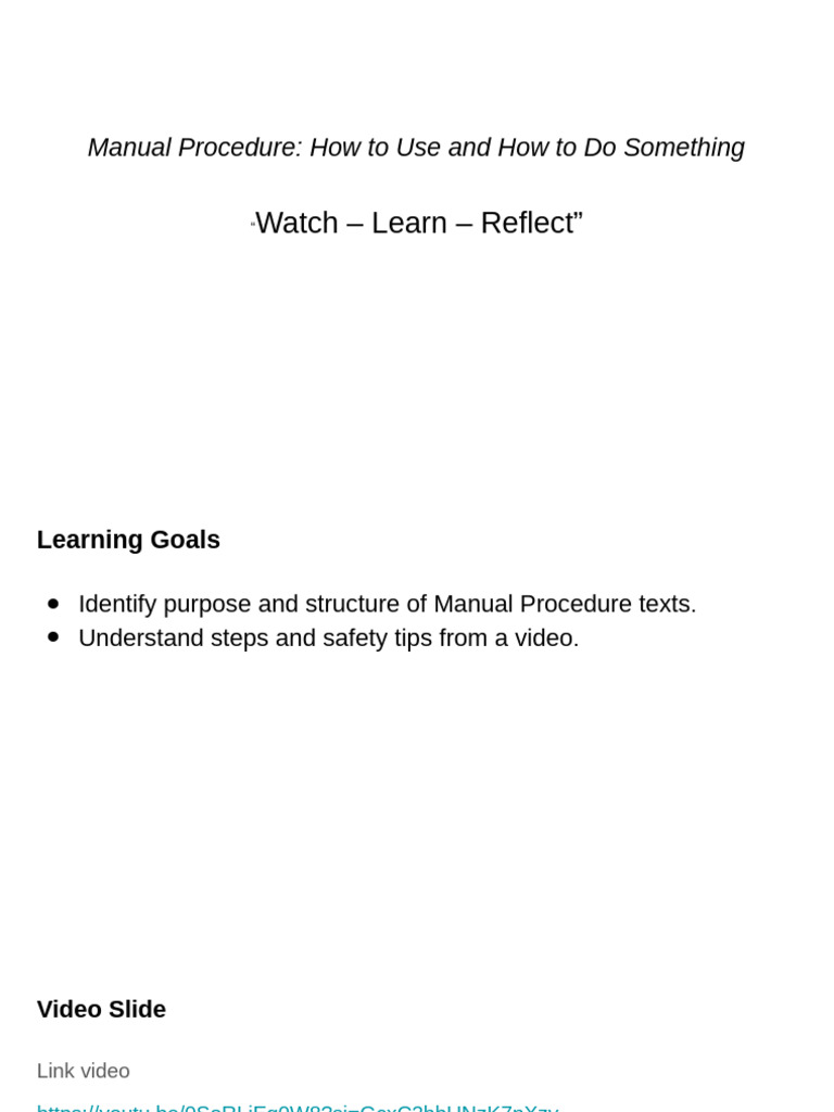 Visual & Viewing Task | PDF