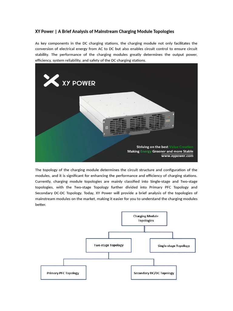 XY Power A Brief Analysis of Charging Module Topologies | PDF ...