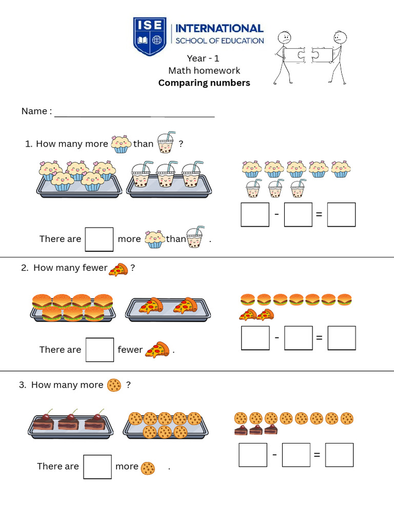 Year - 1 Math Homework | PDF