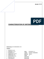 Characterization of Sintered Ceramics: EXP. NO: L3/S1/02