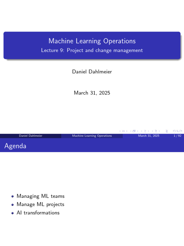 Managing Machine Learning Teams | PDF | Machine Learning | Artificial ...