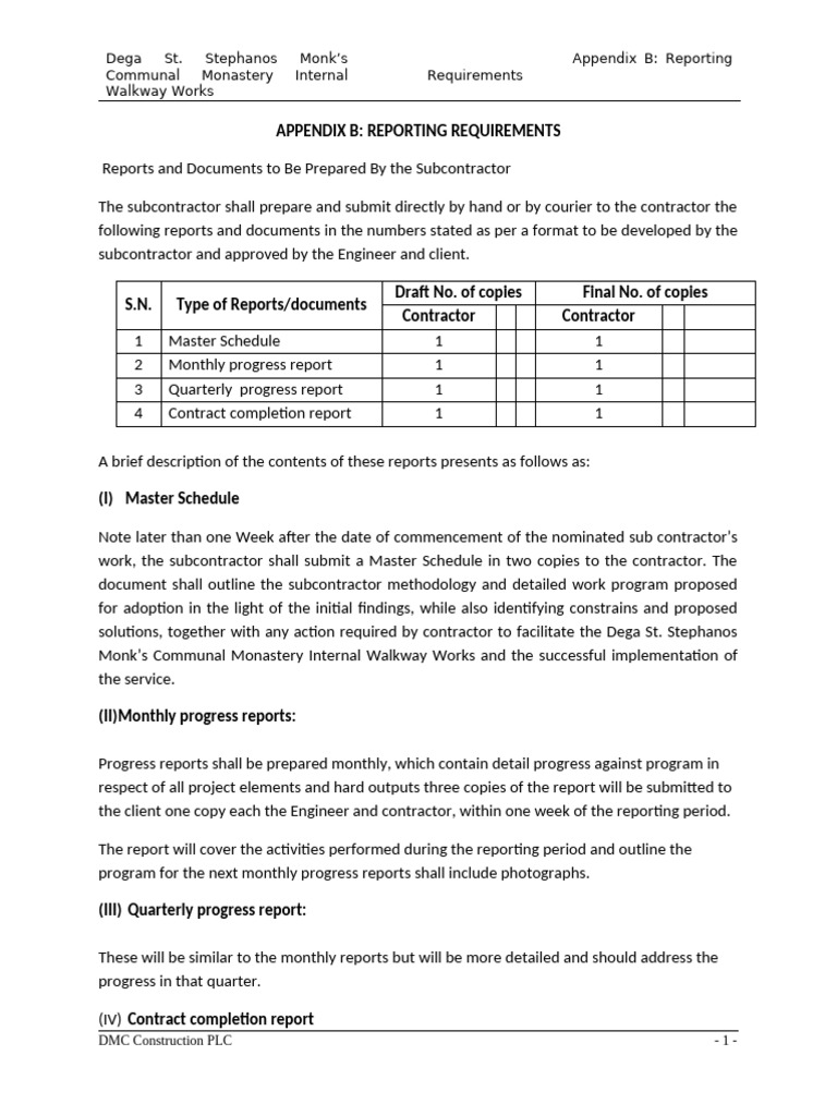 9-Apendix B of Dega-Estefanose Agrement | PDF | Subcontractor