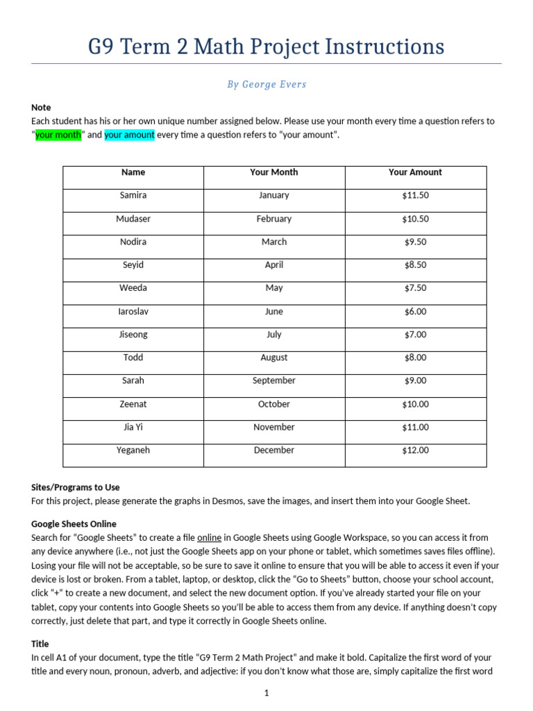 G9 Term 2 Project v7 | PDF | Errors And Residuals | Function (Mathematics)