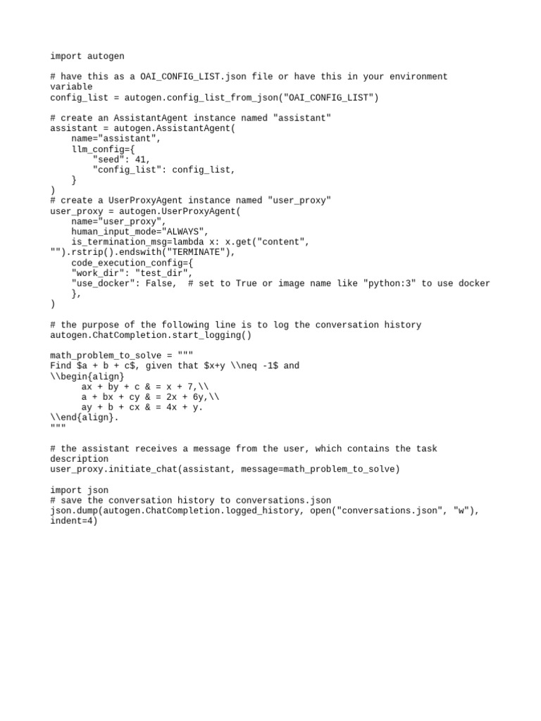 Python Code for Math Problem Solver | PDF