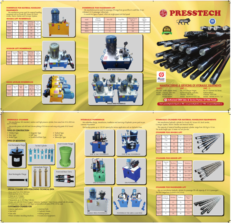 Hydraulic Power Packs for Lifts & Equipment | PDF | Mechanical Engineering