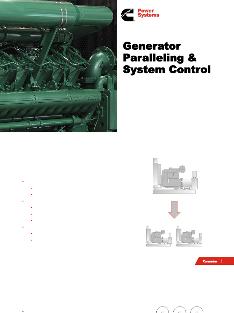 Paralleling Generators: Control & Methodologies | PDF | Electric ...