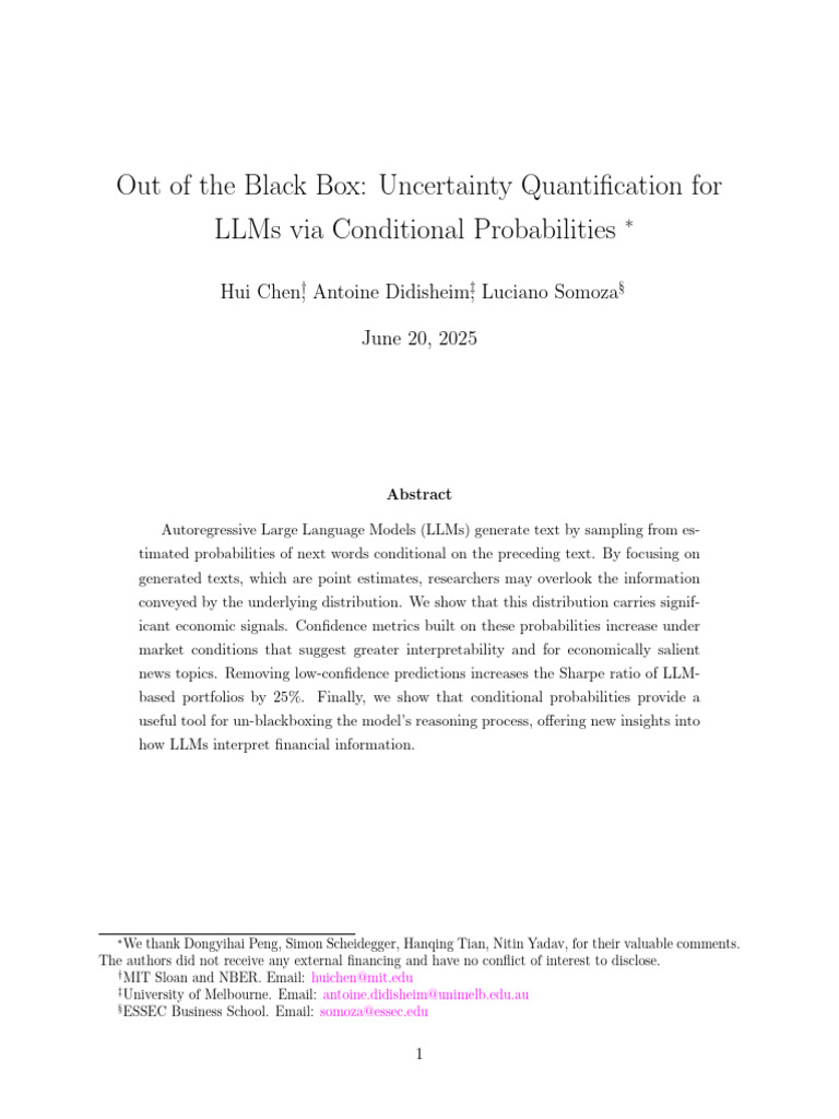 Uncertainty Quantification in LLMs | PDF | Accuracy And Precision ...