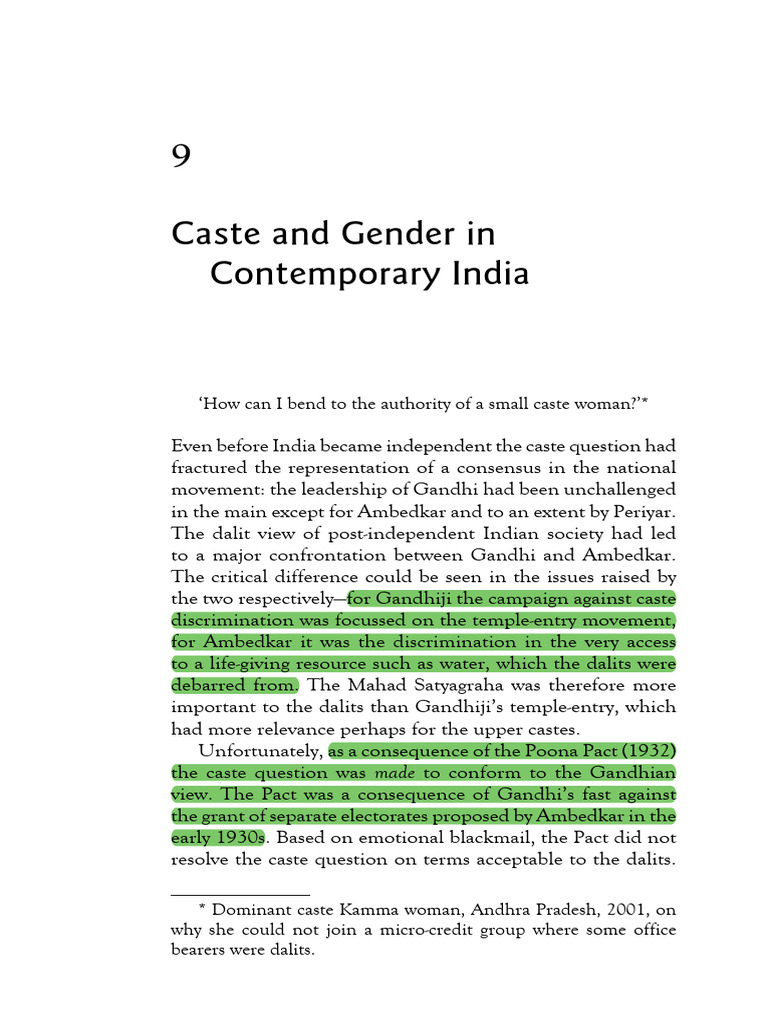 Caste and Gender Dynamics in India | PDF | Dalit | Caste