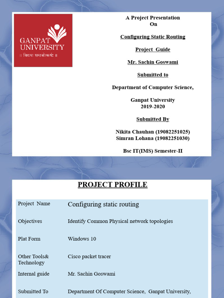 Configuring Static Routing Guide | PDF | Network Switch | Computer Network