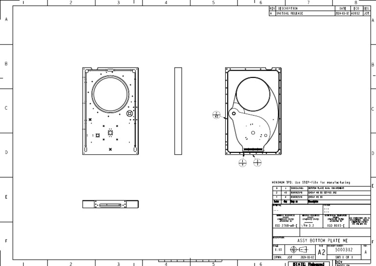 Levitech Bottom Plate Assembly Specs | PDF