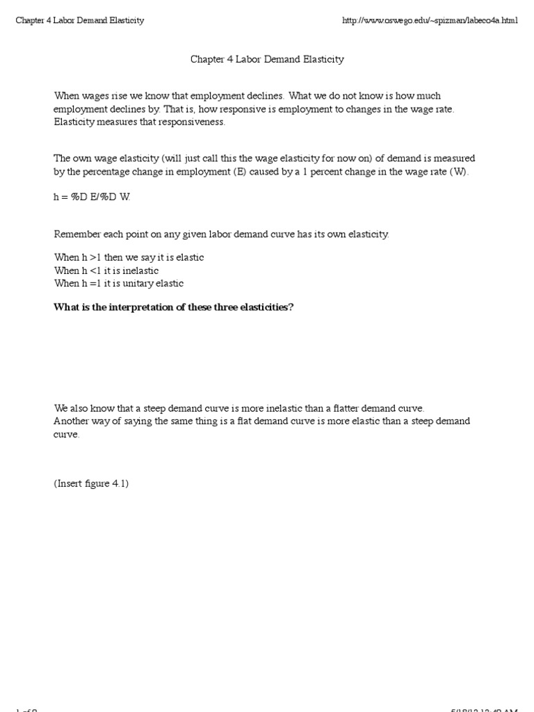 Understanding Labor Demand Elasticity | PDF | Labour Economics ...