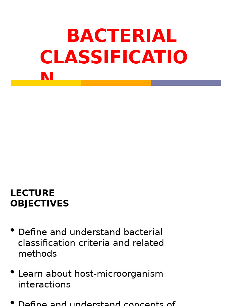 Bacterial Classification Methods Explained | PDF | Bacteria | Gram ...