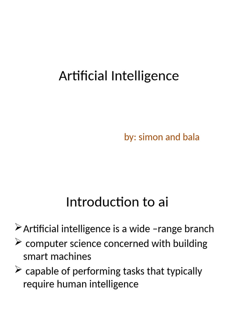 Introduction to Artificial Intelligence | PDF