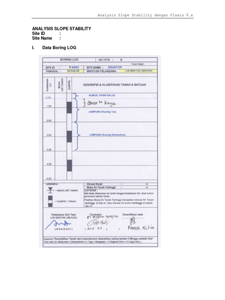 Slope Stability Analysis Using Plaxis 8.x | PDF
