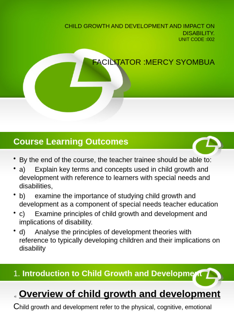 Child Growth, Development & Disability Impact | PDF | Child Development ...