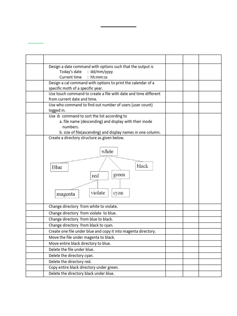 Basic Linux Commands Assignment Guide | PDF